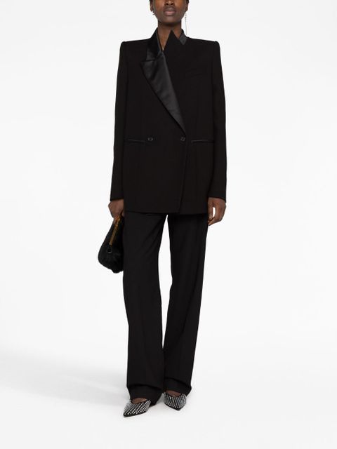 KHAITE The Malek asymmetric blazer - Black
