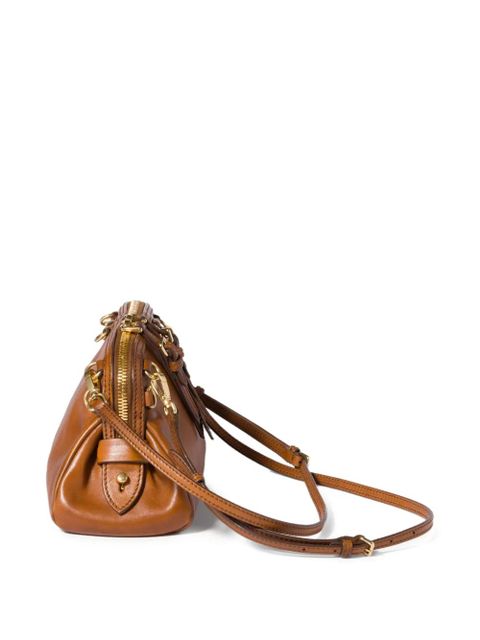 Miu Miu Caprice removable-strap leather shoulder bag - Brown
