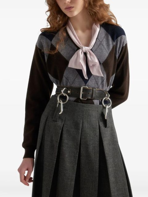 Prada cashmere V-neck sweater - Brown