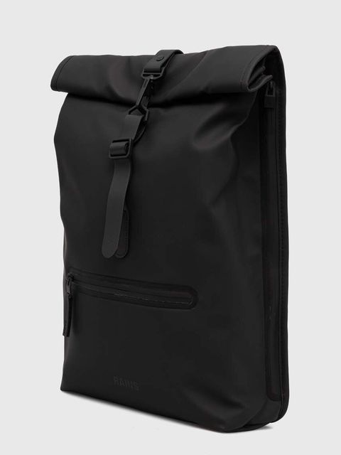 Rains plecak 13320 Backpacks kolor czarny duży gładki