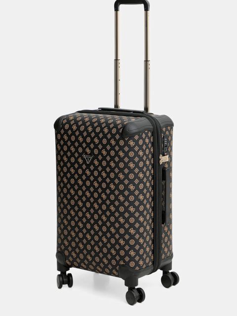 Guess walizka WILDER MEDIUM kolor brązowy TWHP74 52982