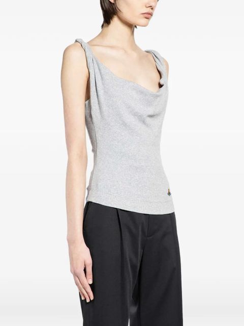 Vivienne Westwood Anna twisted-detail top - Grey - zdjęcie produktu nr 2