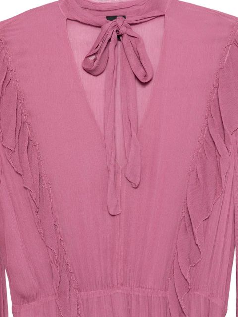 PINKO ruffled-detail maxi dress