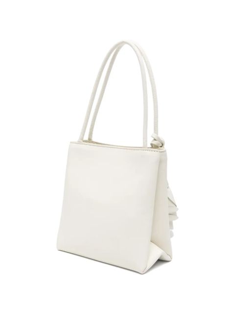 Magda Butrym flower-detail leather tote bag - White