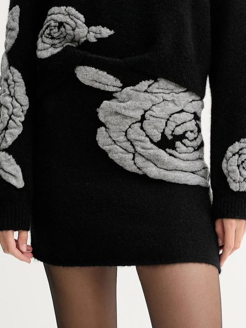 Gestuz spódnica z domieszką wełny kolor czarny mini ołówkowa 10910595 - zdjęcie produktu nr 1