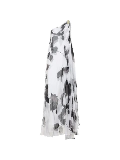 Max Mara one-shoulder pleated maxi dress - White - zdjęcie produktu nr 1