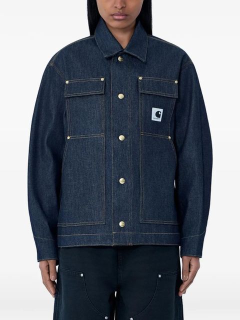 Carhartt WIP button patch pocket denim jacket - Blue - zdjęcie produktu nr 1