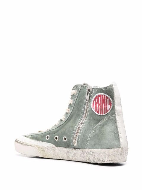 Golden Goose Francy high-top suede sneakers - Green