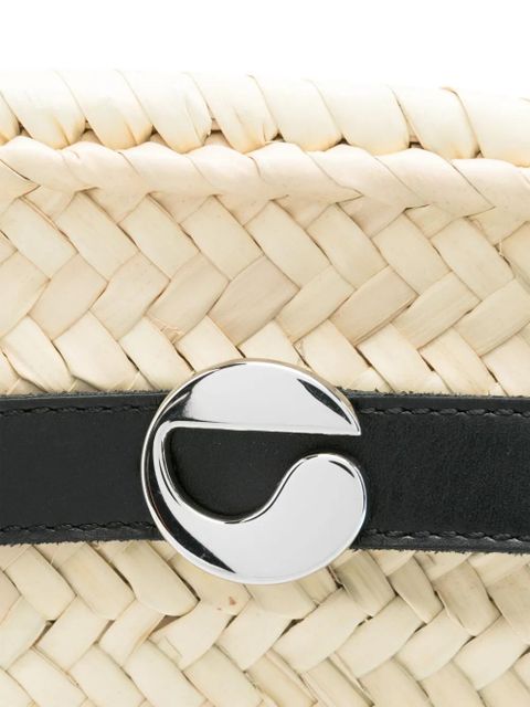 Coperni logo-plaque bucket bag - Neutrals