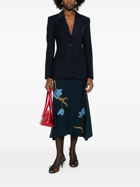 Gabriela Hearst single-breasted blazer - Blue