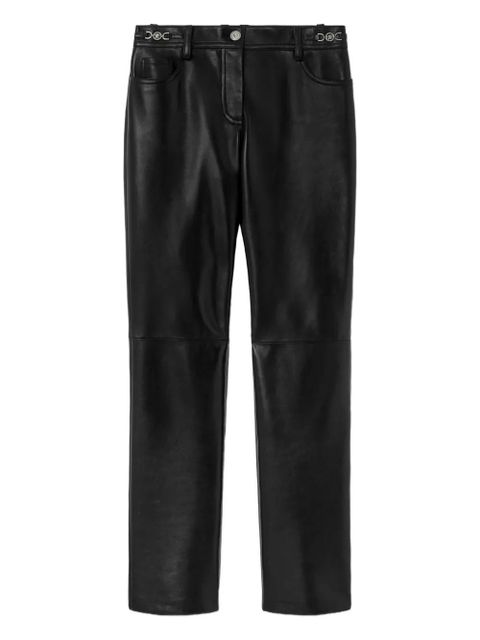 Versace leather trousers - Black - zdjęcie produktu nr 1