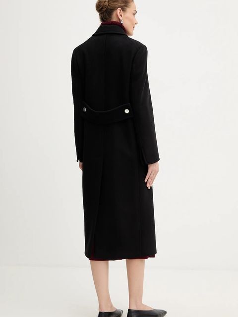 MAX&Co. płaszcz z dodatkiem wełny kolor czarny 2526016034200