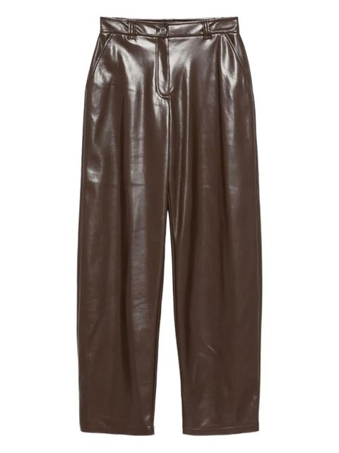 PINKO faux-leather trousers - Brown - zdjęcie produktu nr 1
