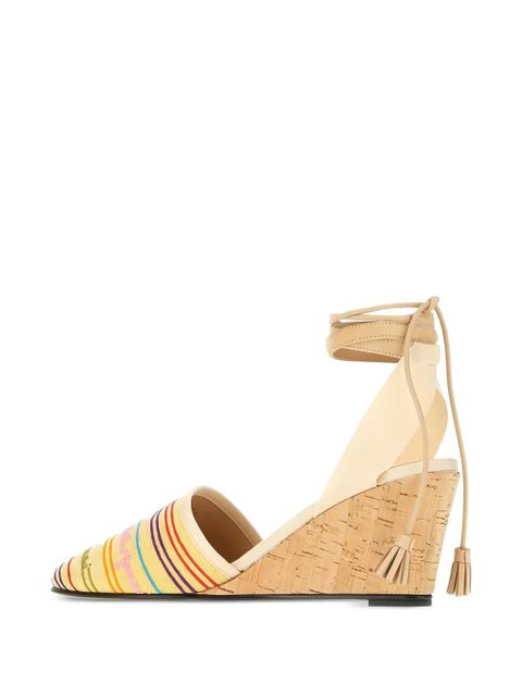 Valentino Garavani multicolour striped espadrilles - Neutrals