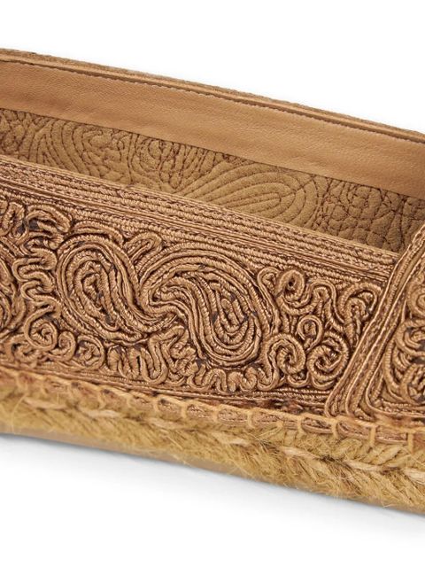 ETRO paisley-embroidered espadrilles - Neutrals