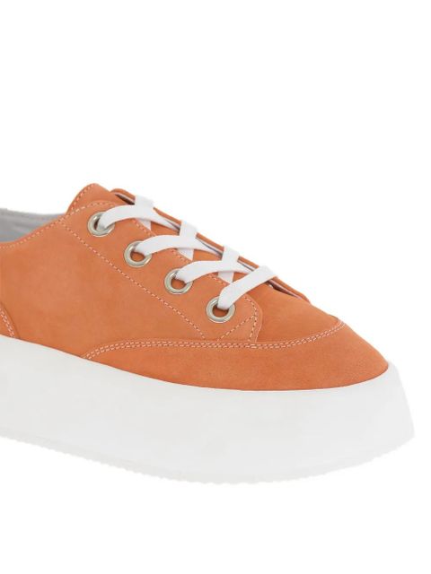 Maison Margiela platform lace-up sneakers - Orange