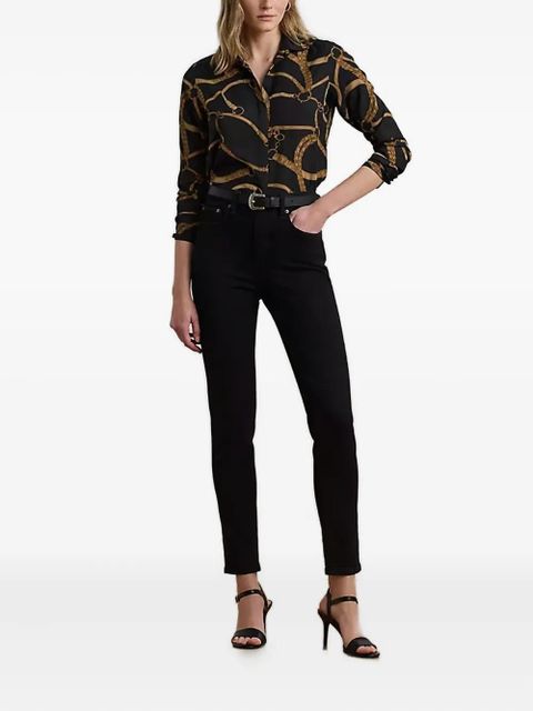 Lauren Ralph Lauren belting-print shirt - Black - zdjęcie produktu nr 2