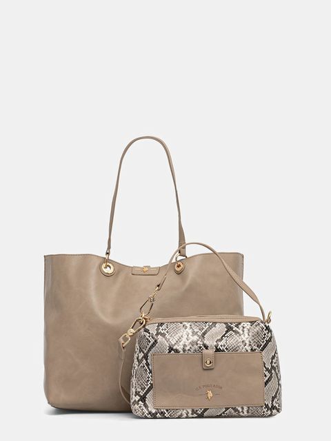 U.S. Polo Assn. torebka dwustronna Axtell Reversible kolor brązowy BIU4A8904WVP - zdjęcie produktu nr 1