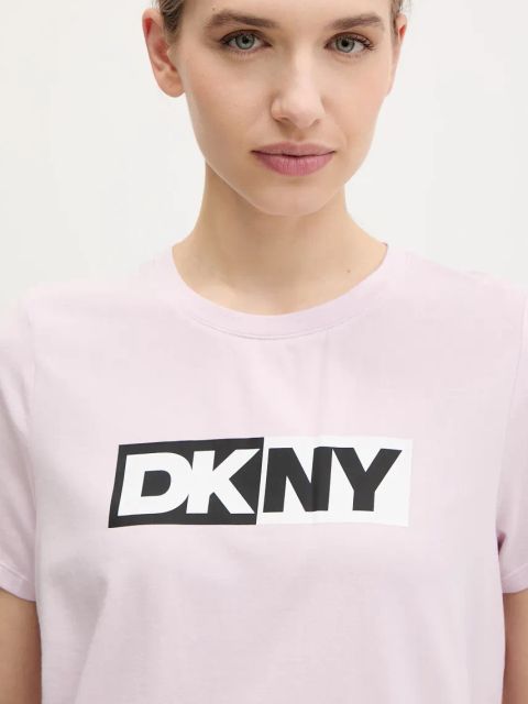 Dkny t-shirt damski kolor różowy DP5T5894