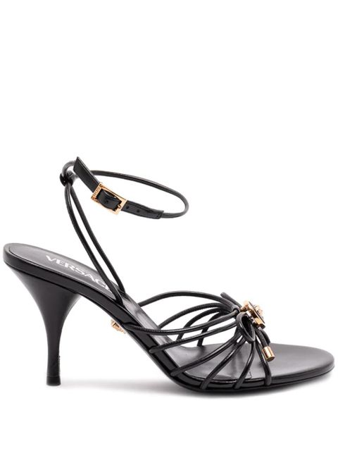 Versace 85mm Medusa-appliqué heeled sandals - Black - zdjęcie produktu nr 1