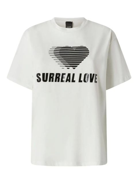 PINKO heart-graphic T-shirt - White - zdjęcie produktu nr 1