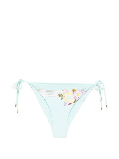 Self-Portrait floral string bikini bottoms - Green - zdjęcie produktu nr 1