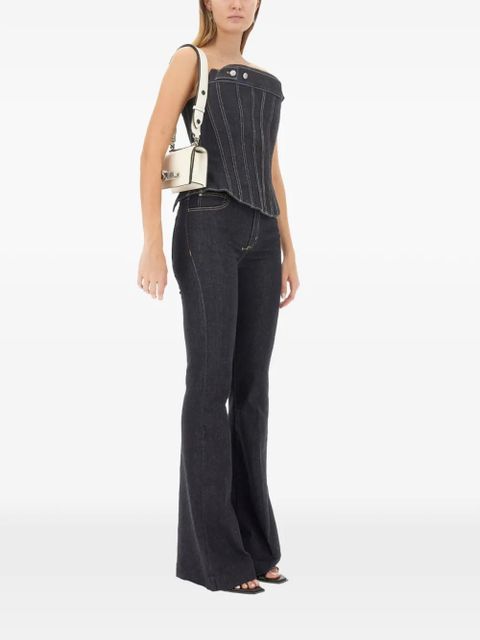 Alexander McQueen denim bustier top - Blue - zdjęcie produktu nr 2