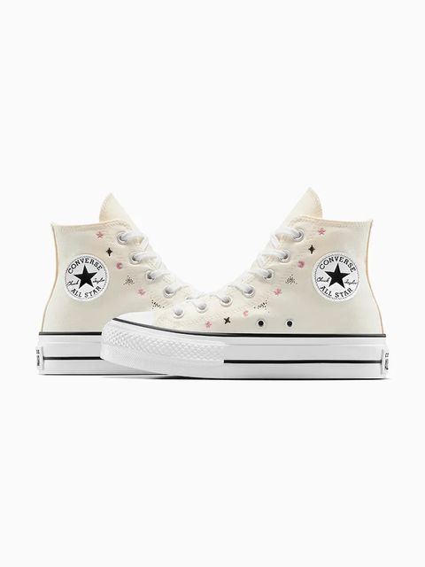 Converse trampki Chuck Taylor All Star Lift kolor beżowy A13522C
