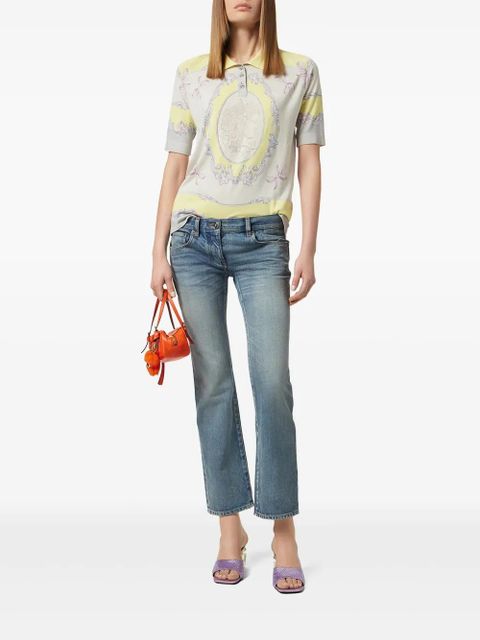 Versace Made in Japan cropped jeans - Blue