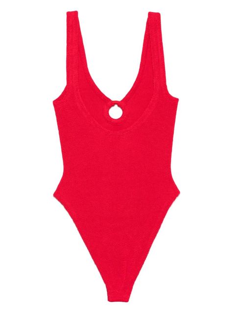 Hunza G Celine crinkle swimsuit - Red - zdjęcie produktu nr 2