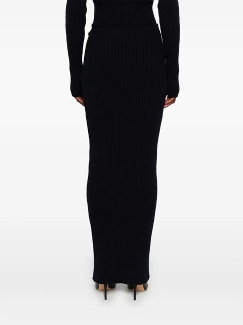 Balenciaga ribbed maxi skirt - Blue - zdjęcie produktu nr 2