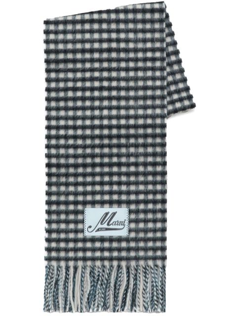 Marni gingham scarf - Black - zdjęcie produktu nr 1