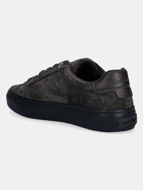 Calvin Klein sneakersy zamszowe LACE-UP SNEAKER SUEDE/WL CK damskie kolor zielony HW0HW02679
