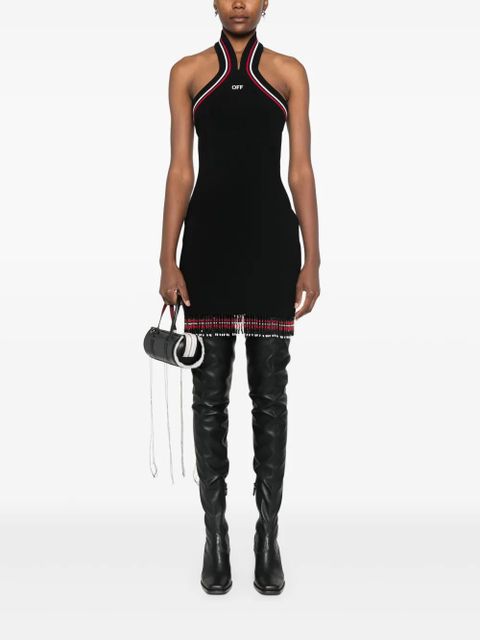 Off-White crossover-straps mini dress - Black - zdjęcie produktu nr 2