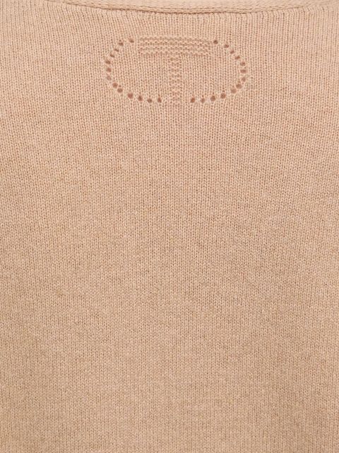 Twinset sweter kaszmirowy damski kolor beżowy 252TP3493