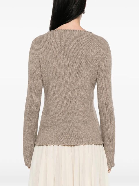 The Row Nitha round-neck sweater - Neutrals