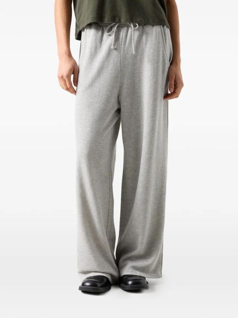 American Vintage Zofbay drawstring print-patch track pants - Grey