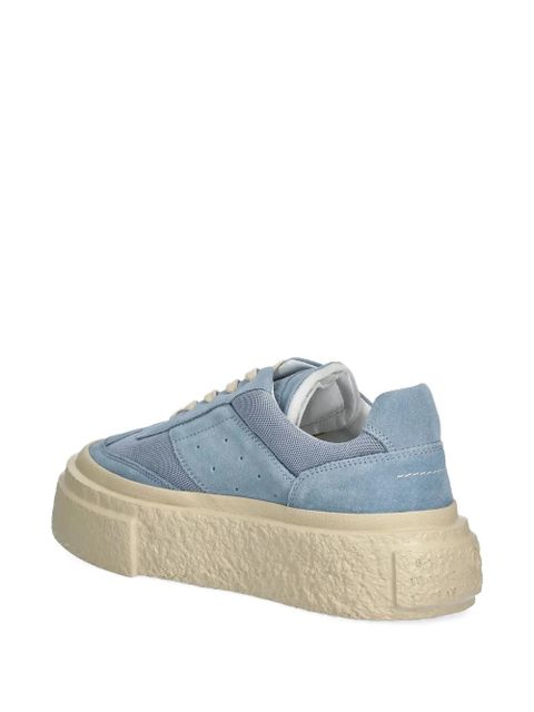 MM6 Maison Margiela mesh-panel suede sneakers - Blue