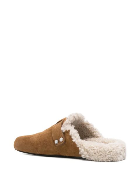 ISABEL MARANT buckle-strap mules - Brown