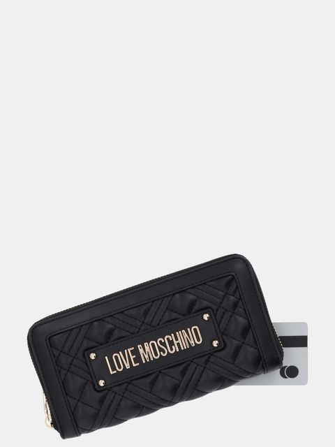 Love Moschino portfel damski kolor czarny JC5600PP0NLA0000