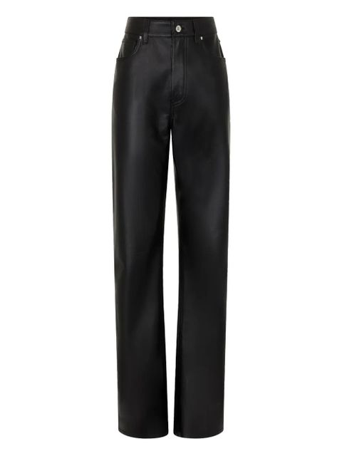 Rabanne leather trousers - Black - zdjęcie produktu nr 1
