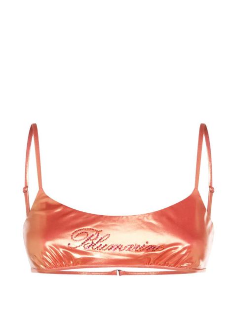 Blumarine logo-detail bikini top - Orange - zdjęcie produktu nr 1