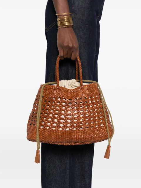 DRAGON DIFFUSION Santa Cano woven braided tote bag - Brown - zdjęcie produktu nr 2