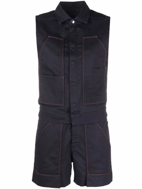 Diesel JoggJeans sleeveless playsuit - Blue - zdjęcie produktu nr 1