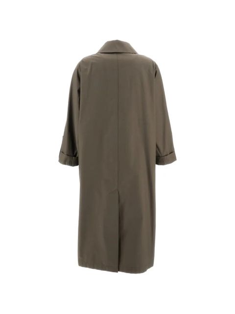 Max Mara kimono-sleeves trench coat - Green