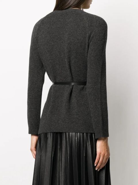 Valentino Garavani ribbon belted jumper - Grey - zdjęcie produktu nr 1