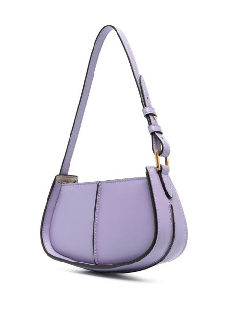 Tod's logo-plaque leather shoulder bag - Purple