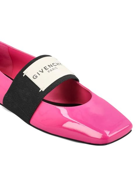 Givenchy Sliced strap-detail ballet flats - Pink