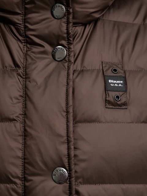 Blauer kurtka puchowa ANITA kolor brązowy przejściowa BLDK03101