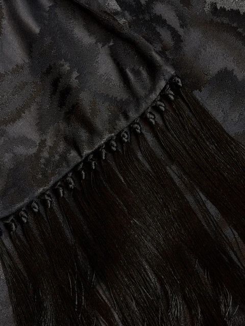 ETRO jacquard scarf jacket - Black